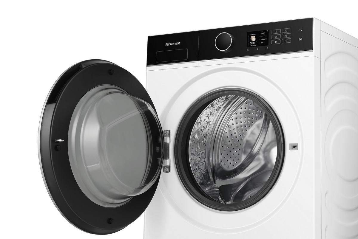 WASCHTROCKNER WD5I1045BWQ  - Schwarz/Weiß, Basics, Glas/Kunststoff (59,5/84,5/55cm) - Hisense