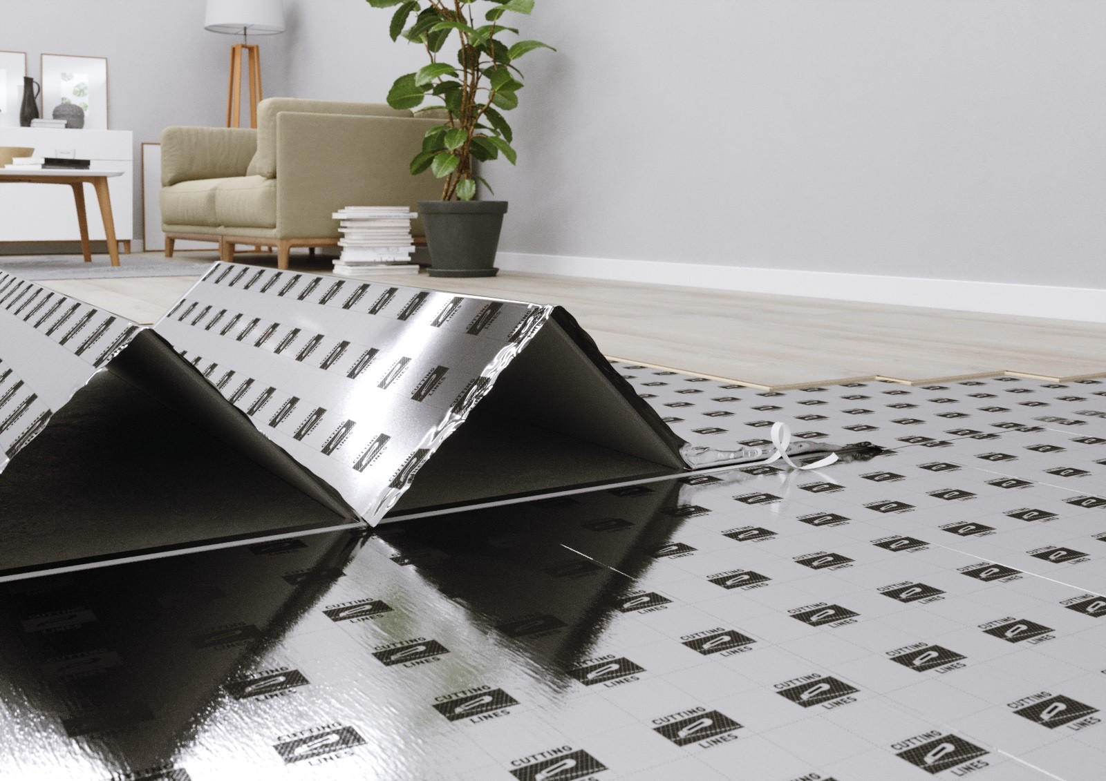 DÄMMUNTERLAGE Aquastop für  per m² - Basics (850/118/0,3cm) - Homeware