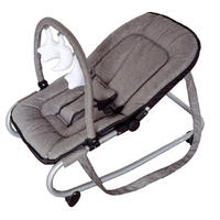 DETSKÉ HOJDACIE KRESIELKO - čierna/sivá, Basics, kov/textil (72,5/39/20,5cm) - My Baby Lou