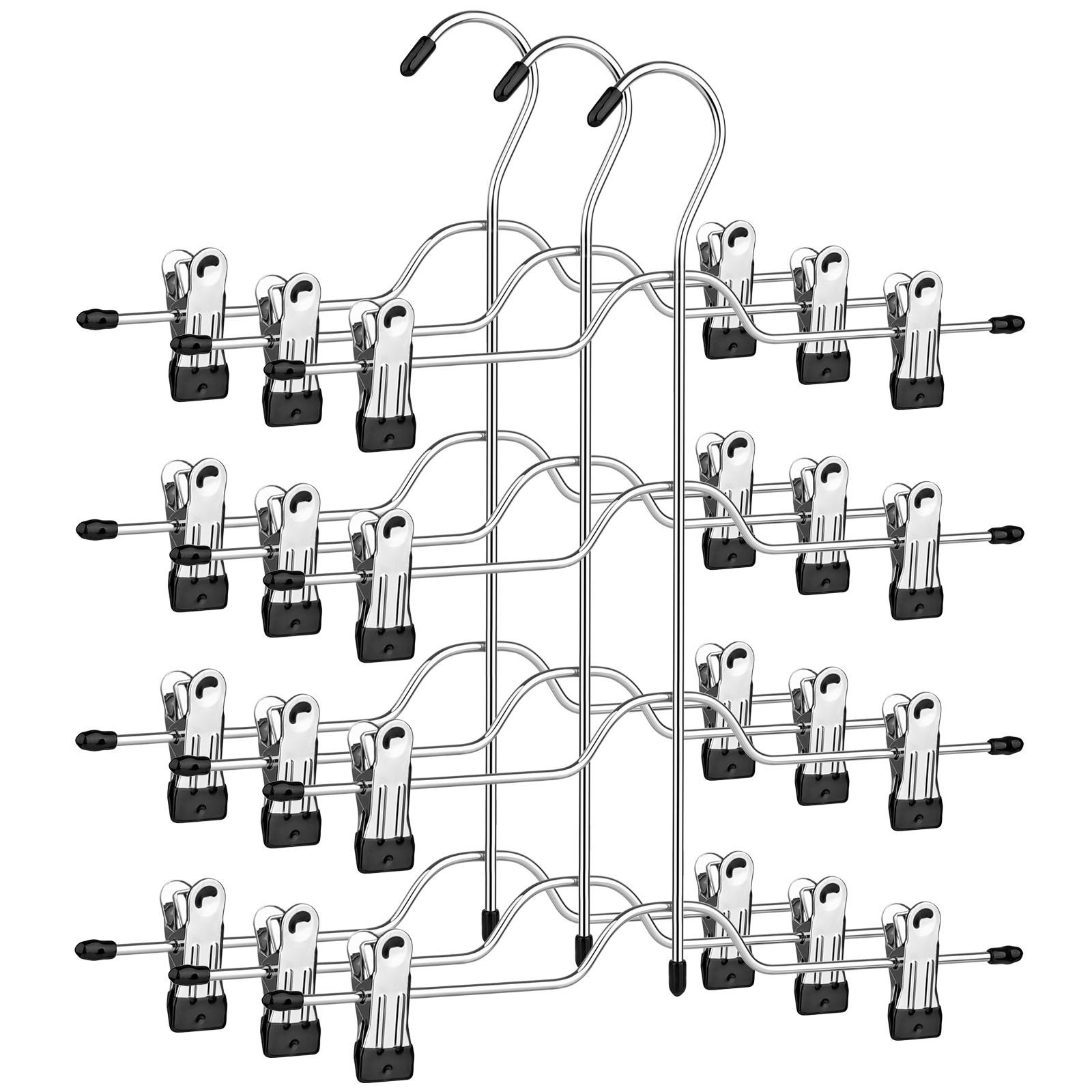 KLEIDERBÜGELSET 33 cm Metall, Kunststoff  - Silberfarben/Schwarz, Basics, Kunststoff/Metall (33cm)