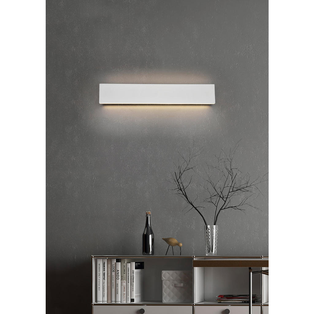 Thumbnail - Trio Leuchten Led-Wandleuchte Concha, Weiß, Metall, Kunststoff, 8x4.5x47 cm, Lampen & Leuchten, Innenbeleuchtung, Leucht...