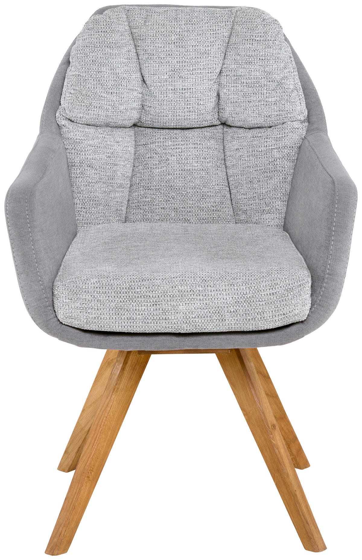 ARMLEHNSTUHL  in Flachgewebe  - Wildeiche/Anthrazit, Design, Holz/Textil (65/85/68cm) - Linea Natura