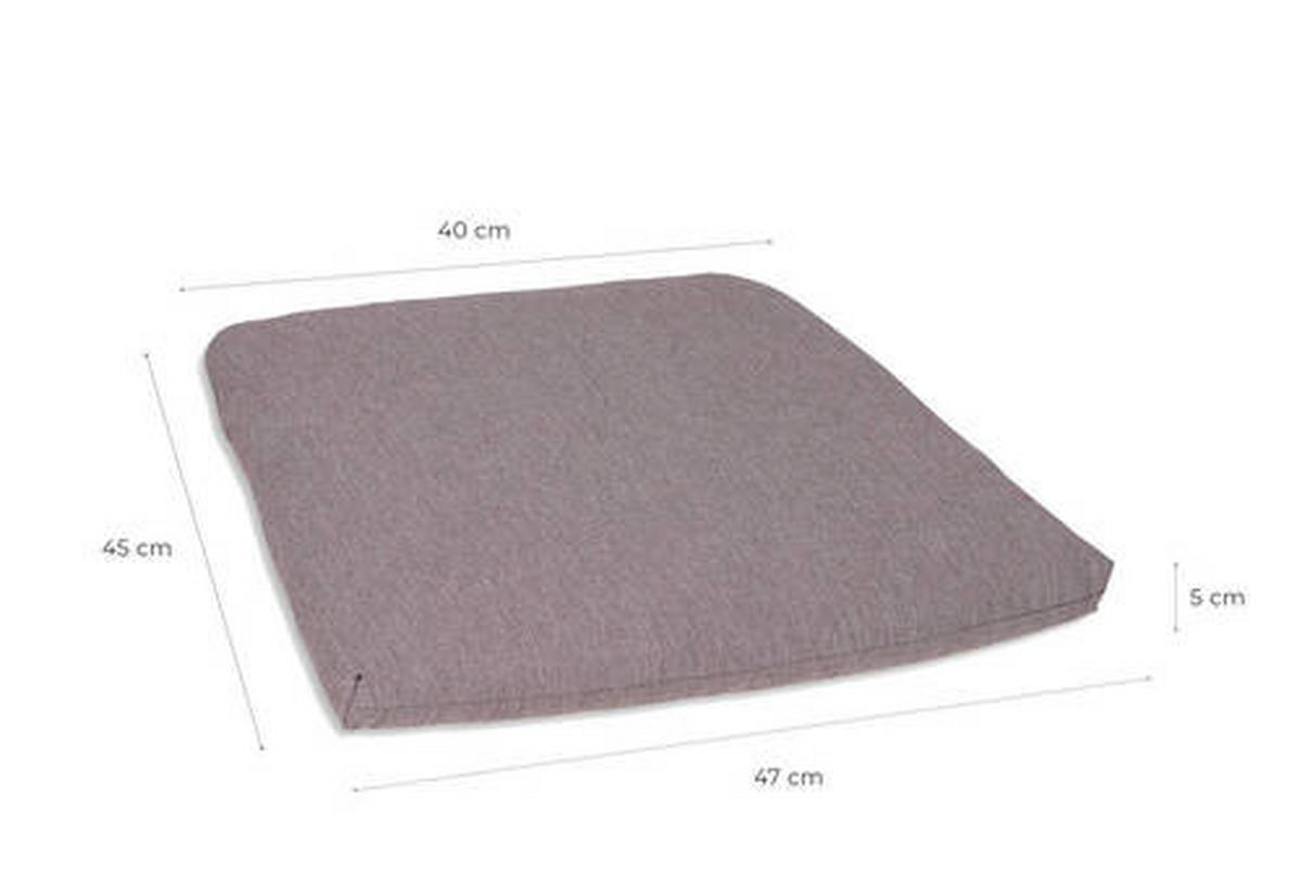GARTENSITZKISSENSET Uni  - Taupe, Basics, Textil (40-47/5/45cm)