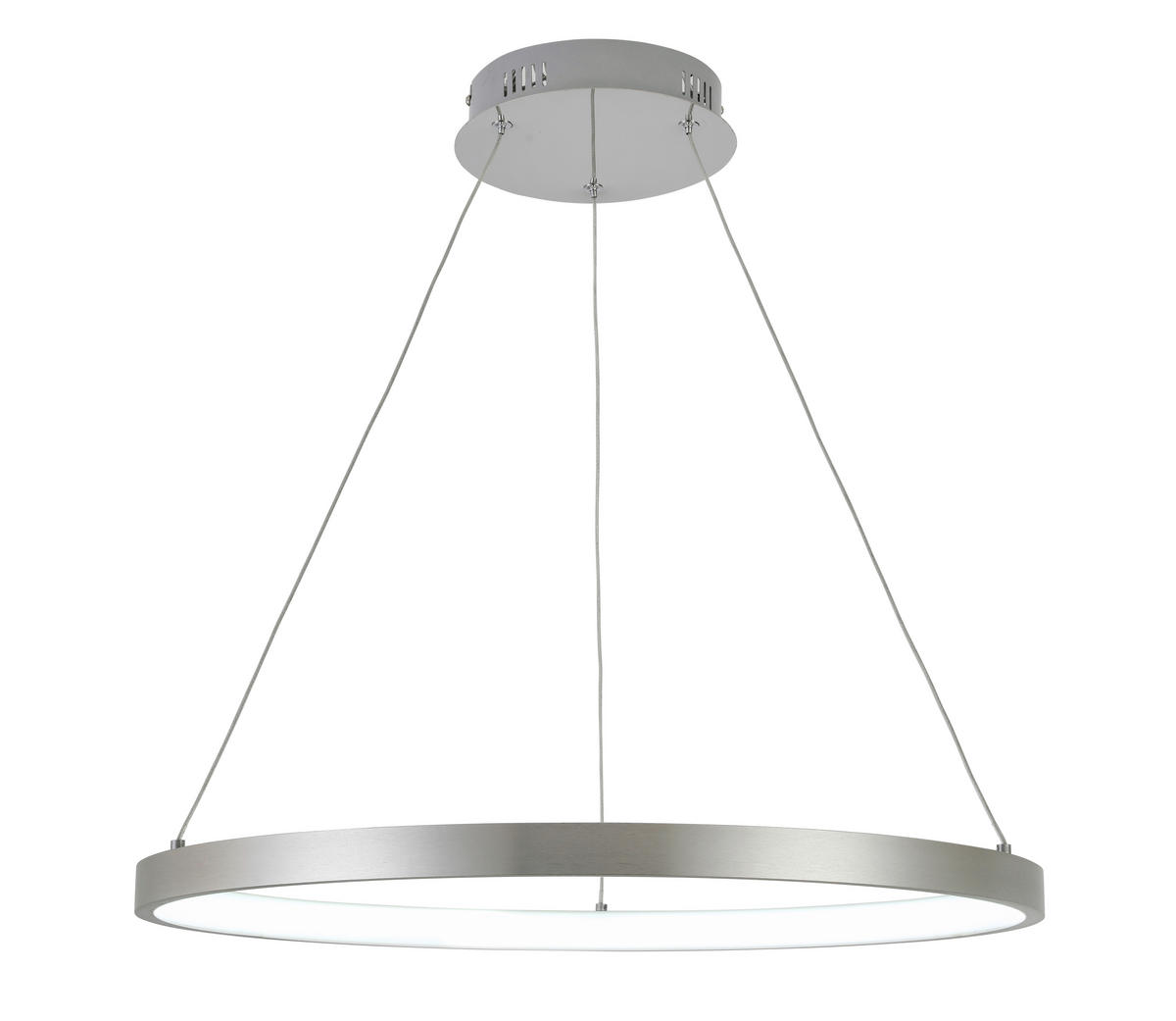 LED-HÄNGELEUCHTE 60/120 cm  - Alufarben, Design, Kunststoff/Metall (60/120cm) - Novel