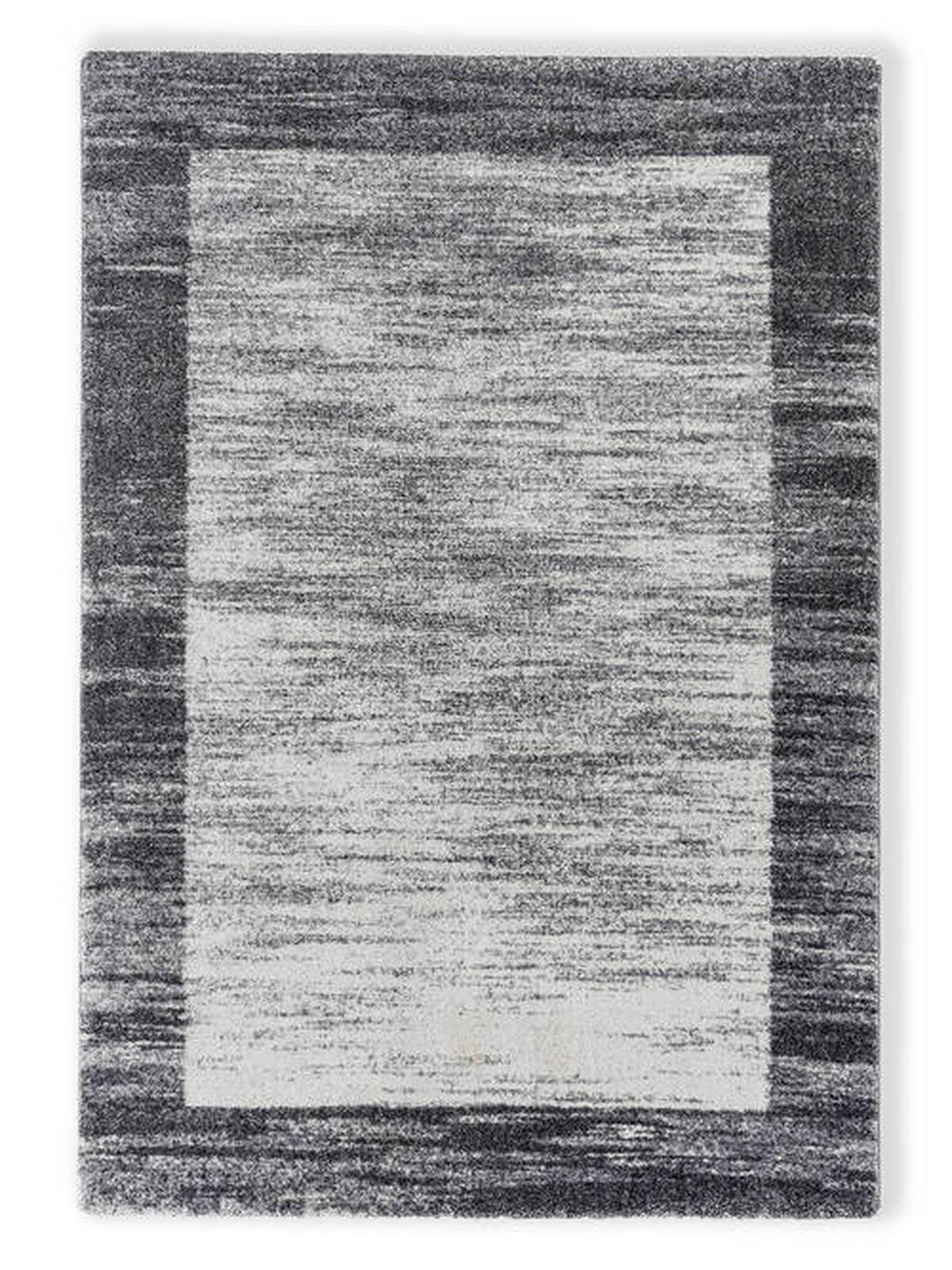 WEBTEPPICH 80/150 cm Savona Grau, Silberfarben, Weiß  - Silberfarben/Weiß, KONVENTIONELL, Textil (80/150cm) - Novel