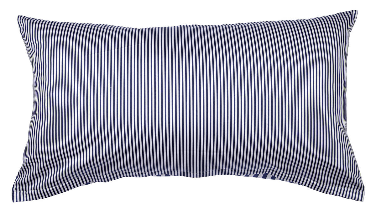 KISSENHÜLLE Giorgio 40/80 cm  - Dunkelblau/Weiß, KONVENTIONELL, Textil (40/80cm) - Janine