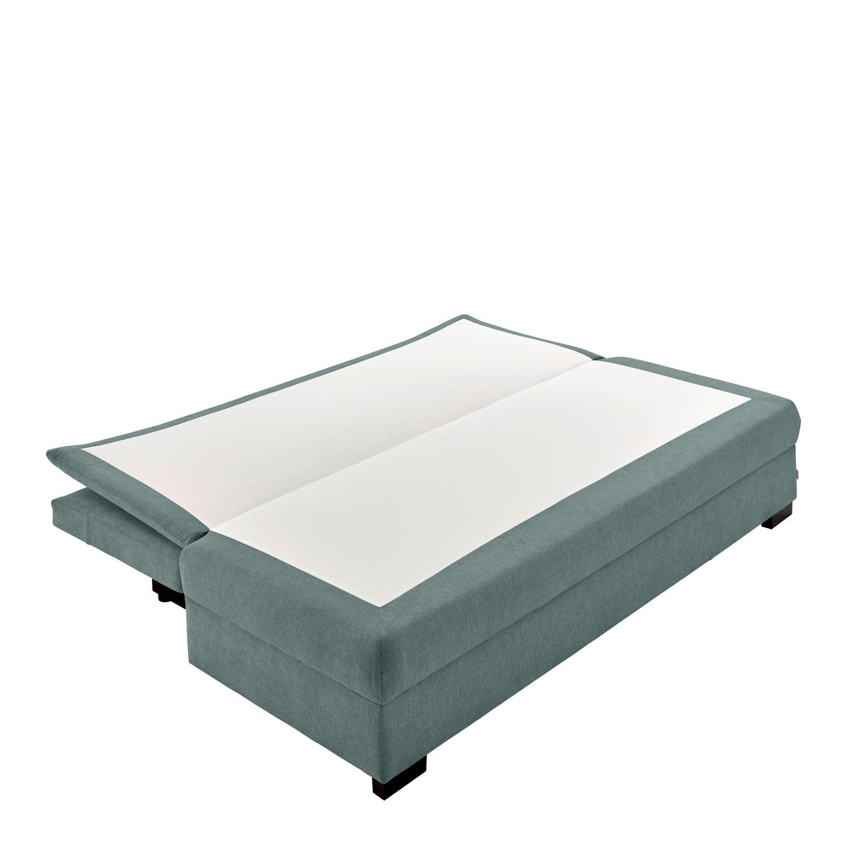 SCHLAFSOFA Samt Grau  - Schwarz/Grau, KONVENTIONELL, Kunststoff/Textil (207/94/90cm) - Carryhome