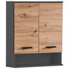 HÄNGESCHRANK 60/70,8/20,5 cm  - Anthrazit/Schwarz, KONVENTIONELL, Holzwerkstoff/Metall (60/70,8/20,5cm) - Stylife