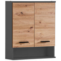 HÄNGESCHRANK 60/70,8/20,5 cm  - Anthrazit/Schwarz, KONVENTIONELL, Holzwerkstoff/Metall (60/70,8/20,5cm) - Stylife