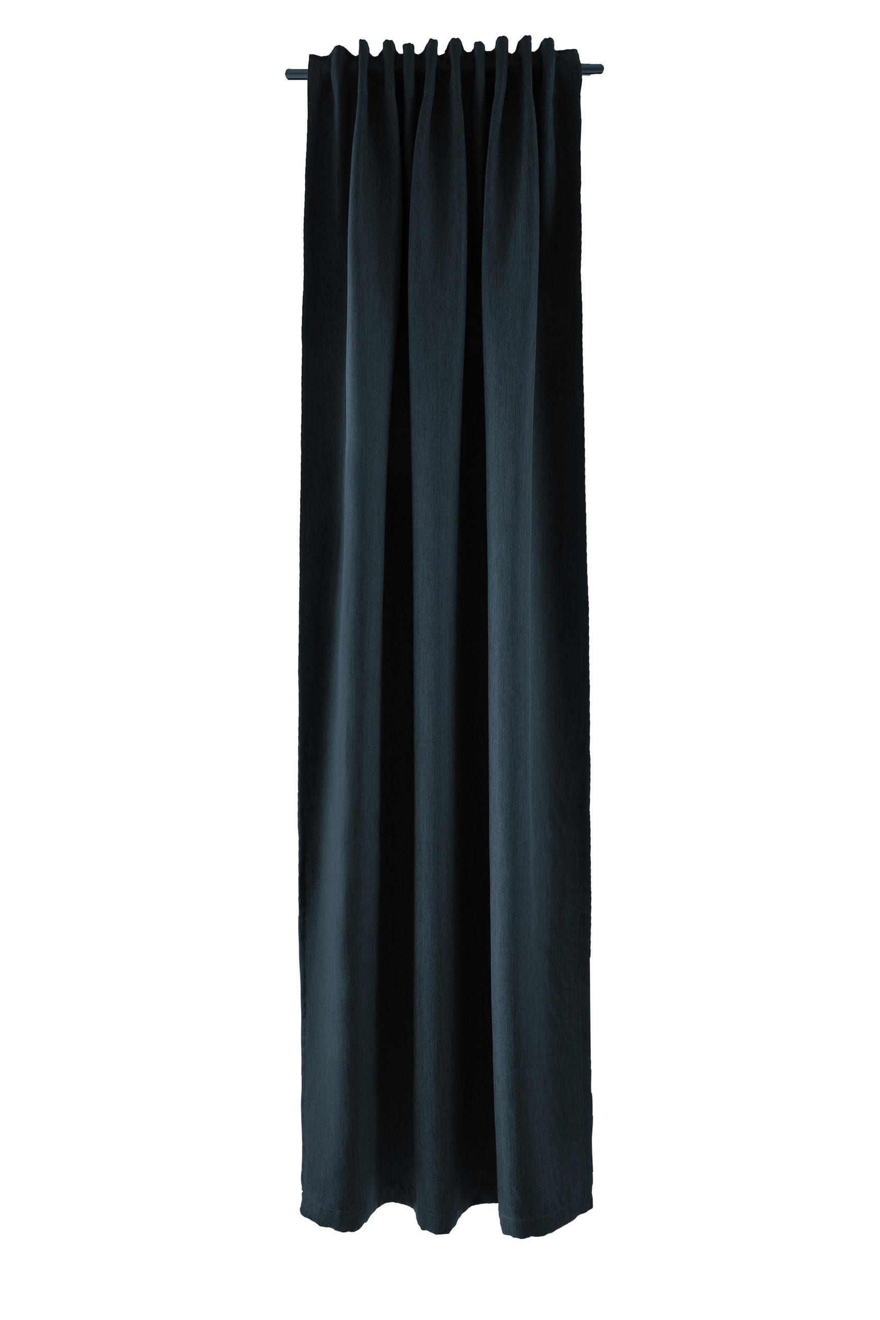 WÄRMESCHUTZVORHANG MILTON Verdunkelung 140/245 cm   - Dunkelblau, Basics, Textil (140/245cm)
