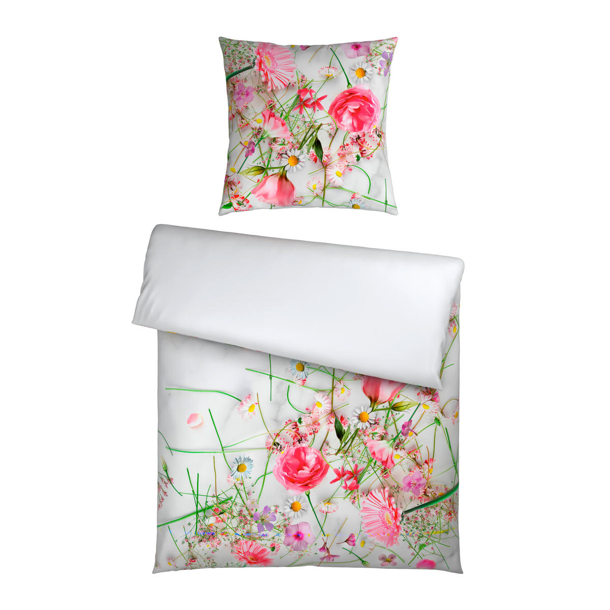 WENDEBETTWÄSCHE Satin 155/220 cm  - Multicolor, Textil (155/220cm) - Esposa