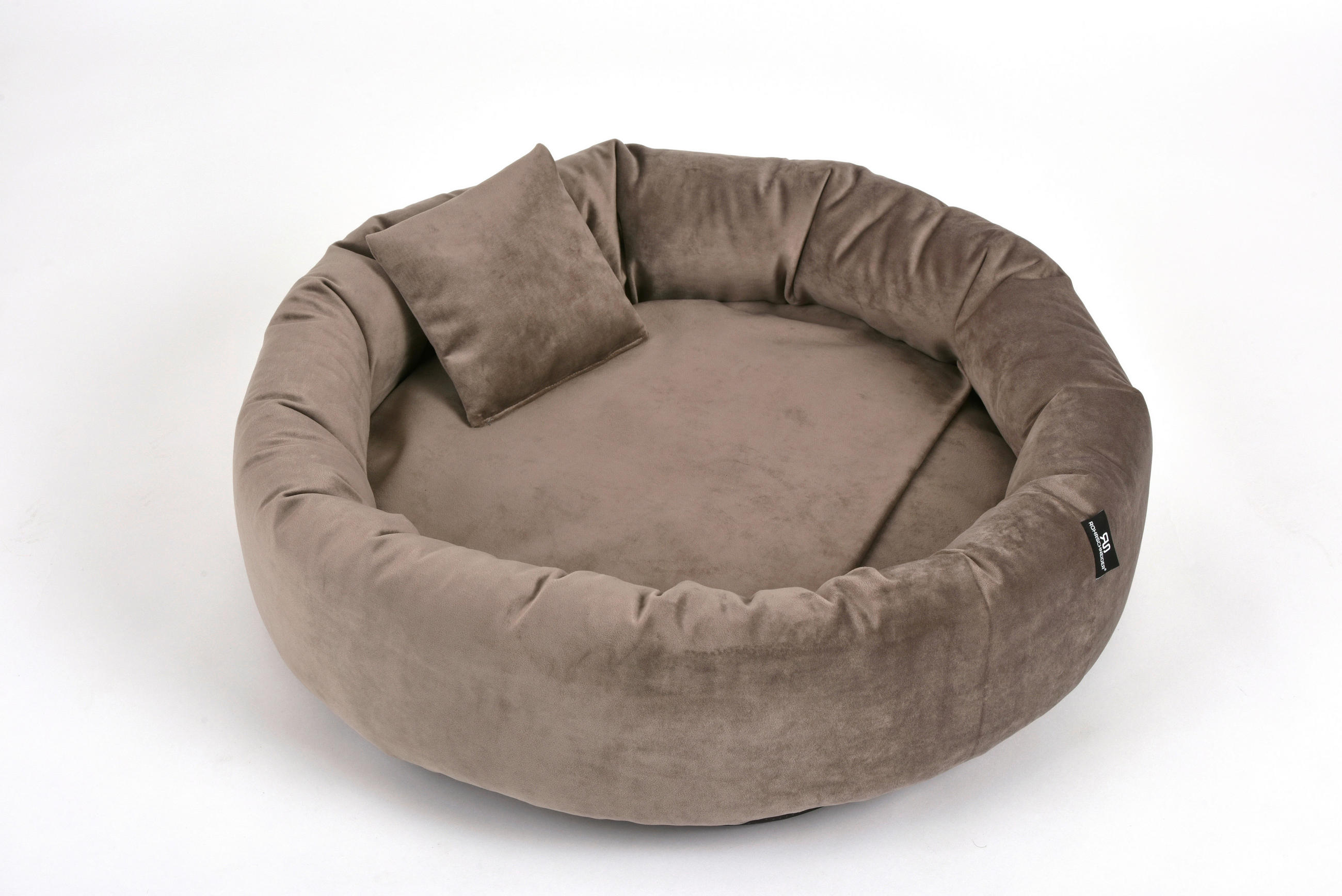 HAUSTIERKISSEN CHARLY TAUPE - Taupe, KONVENTIONELL, Textil (50/50/15cm)