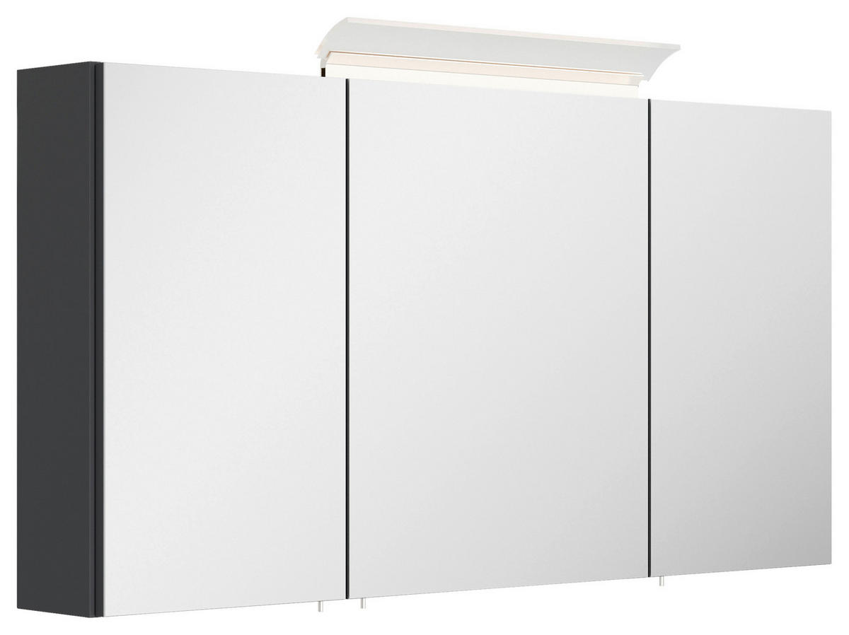 BADEZIMMER 5-teilig  in 100 cm  - Graphitfarben/Weiß, Basics, Keramik/Holzwerkstoff (100cm) - MID.YOU