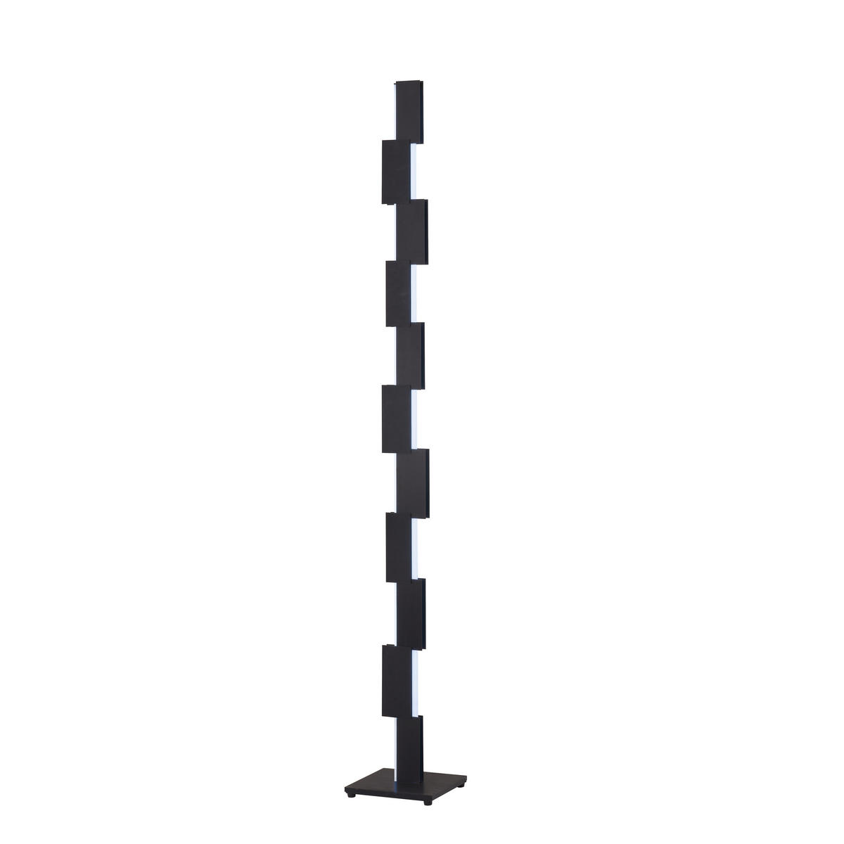 LED-STEHLEUCHTE Creo 22/160/22 cm  - Schwarz/Weiß, Design, Kunststoff/Metall (22/160/22cm) - Grossmann