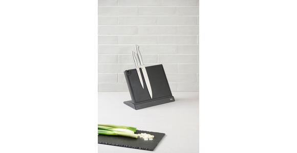 MESSERBLOCK - Schwarz, Basics, Kunststoff/Metall (27/20/13,5cm) - Homeware Profession.