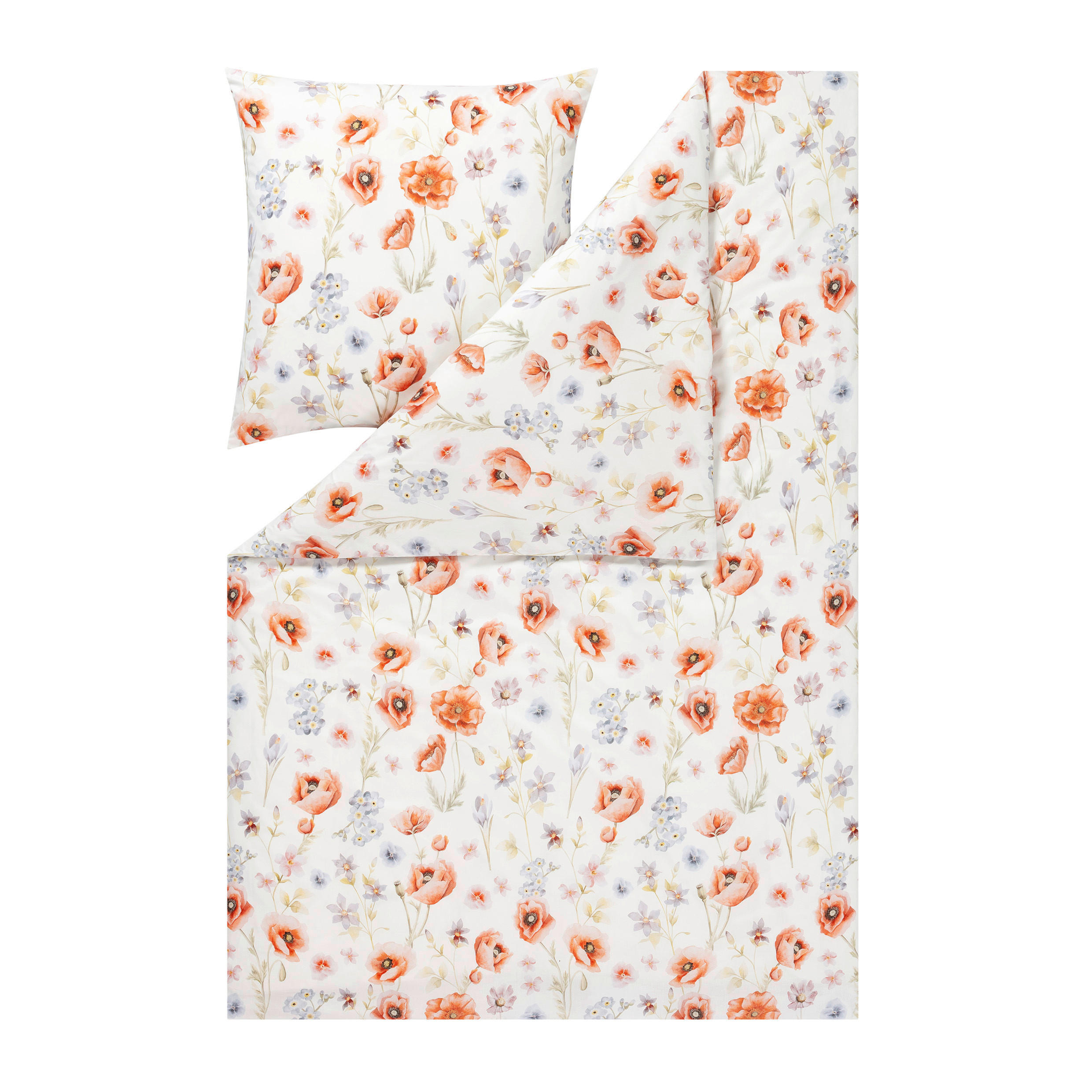 Estella POVLEČENÍ, interlock jersey, červená, 140/200 cm