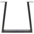 ESSTISCH in Holz, Metall 220/100/76 cm  - Wildeiche/Anthrazit, Design, Holz/Metall (220/100/76cm) - Waldwelt
