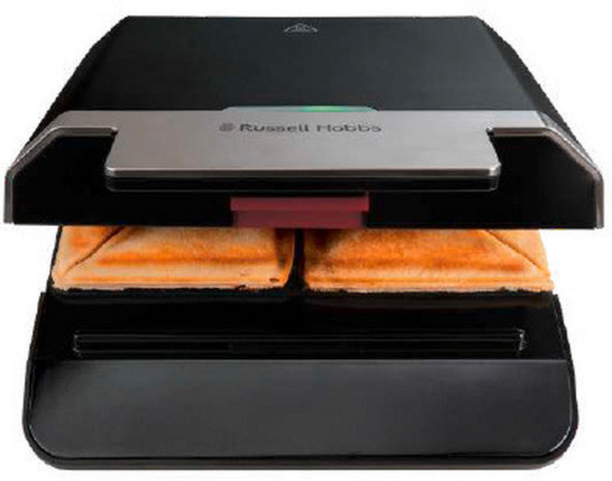 SANDWICHTOASTER  - Schwarz, Basics, Kunststoff/Metall (23,0/10,5/23,5cm) - Russell Hobbs