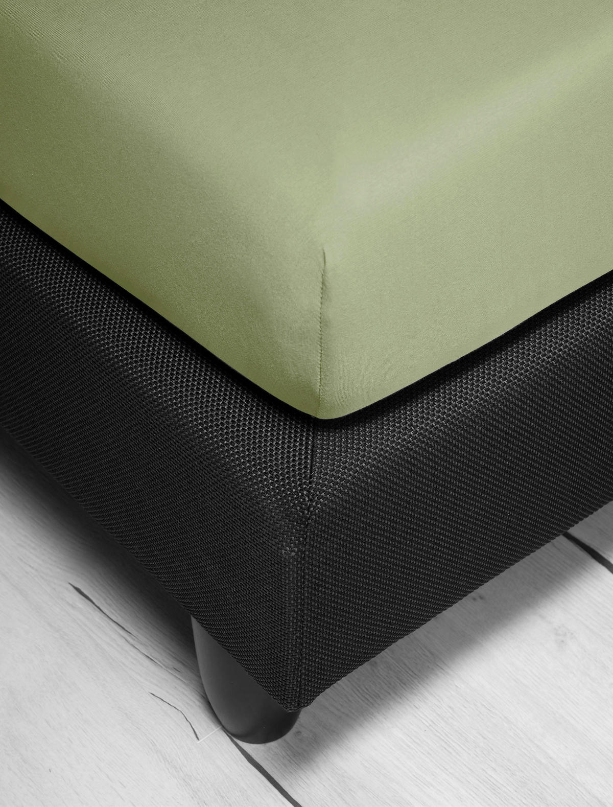 SPANNBETTTUCH Jersey 150/200 cm  - Grün, KONVENTIONELL, Textil (150/200cm) - Irisette