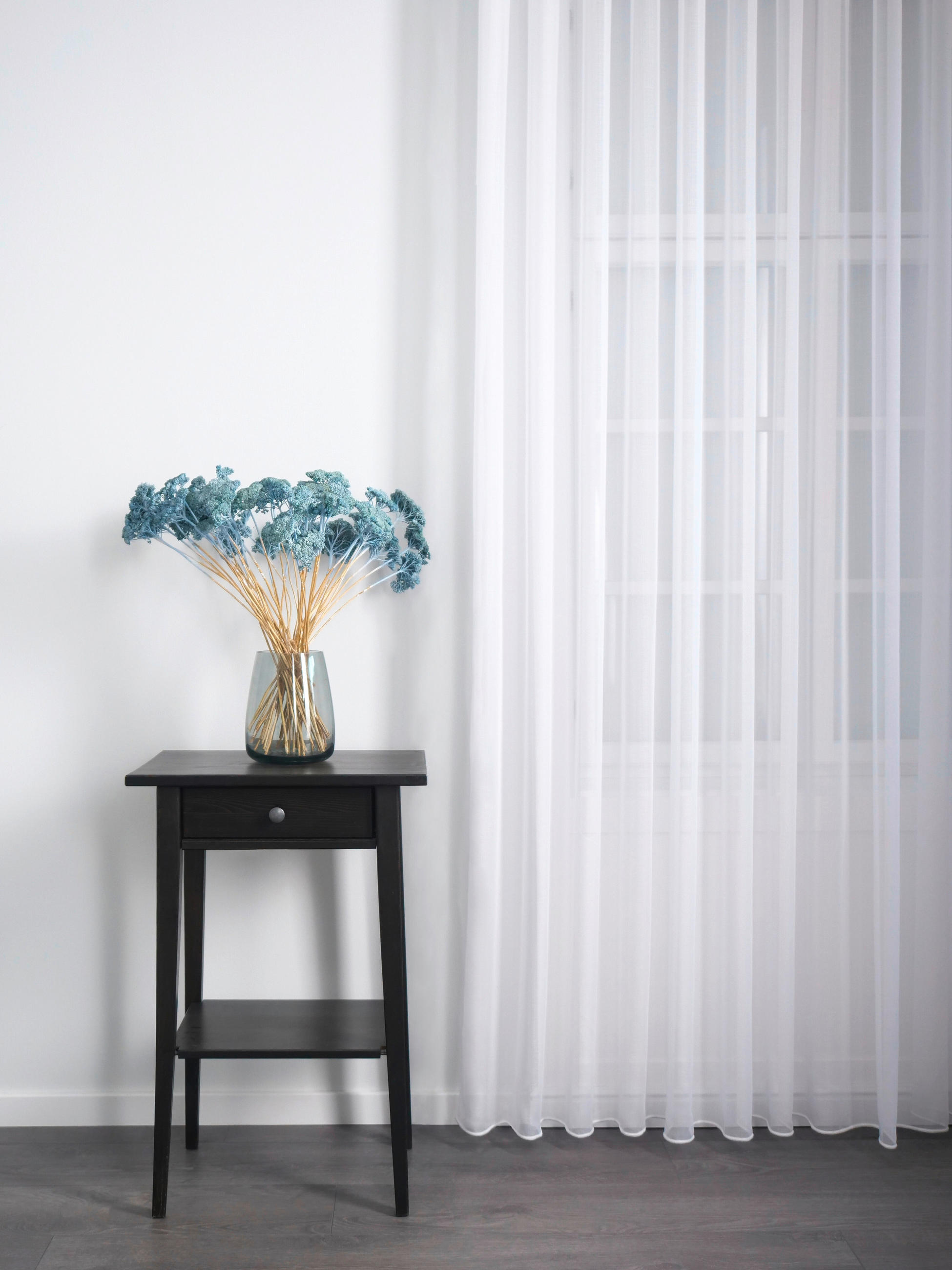 PERDEA  - alb, Basics, textil (300cm)