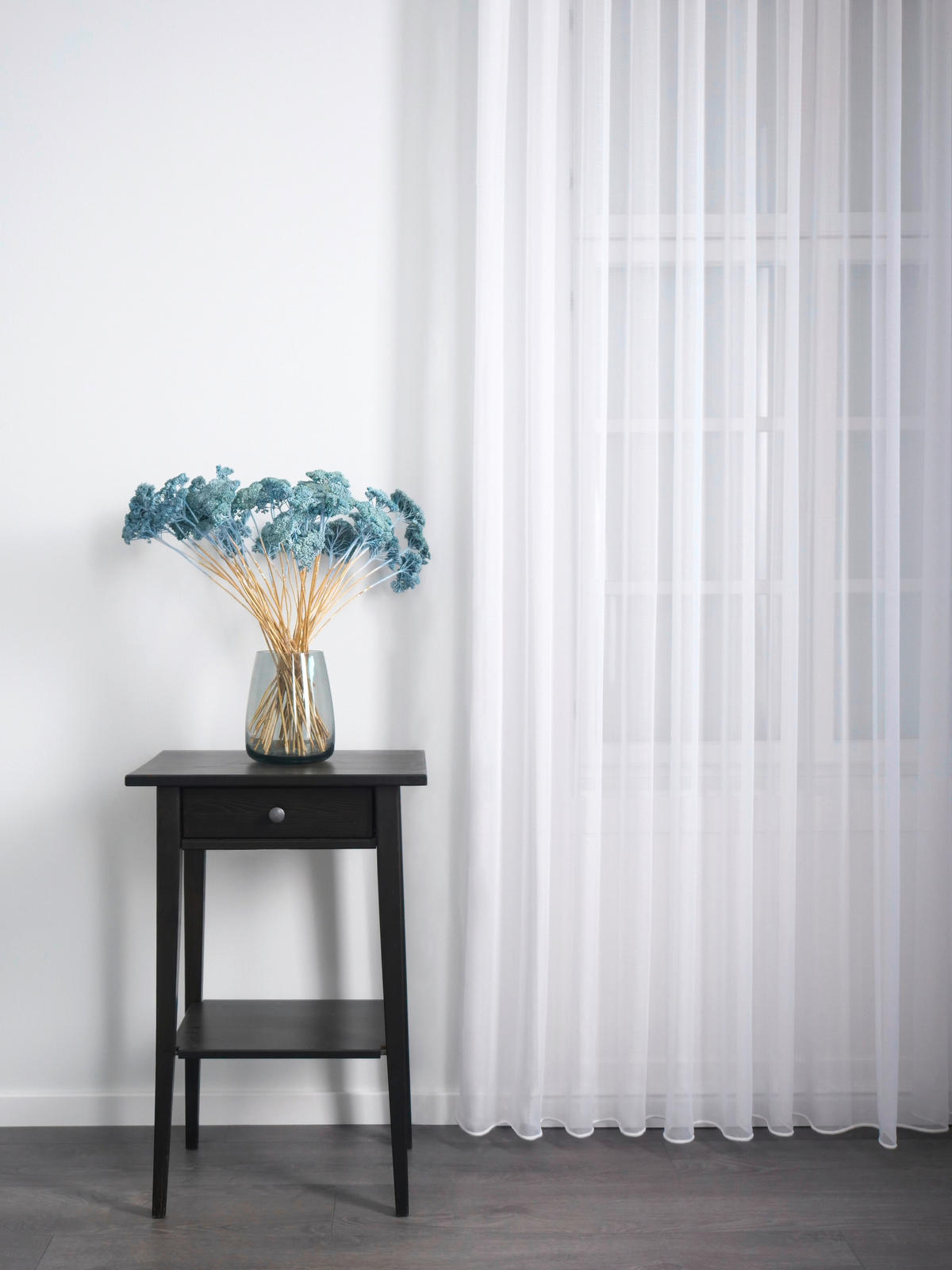PERDEA  - alb, Basics, textil (300cm)