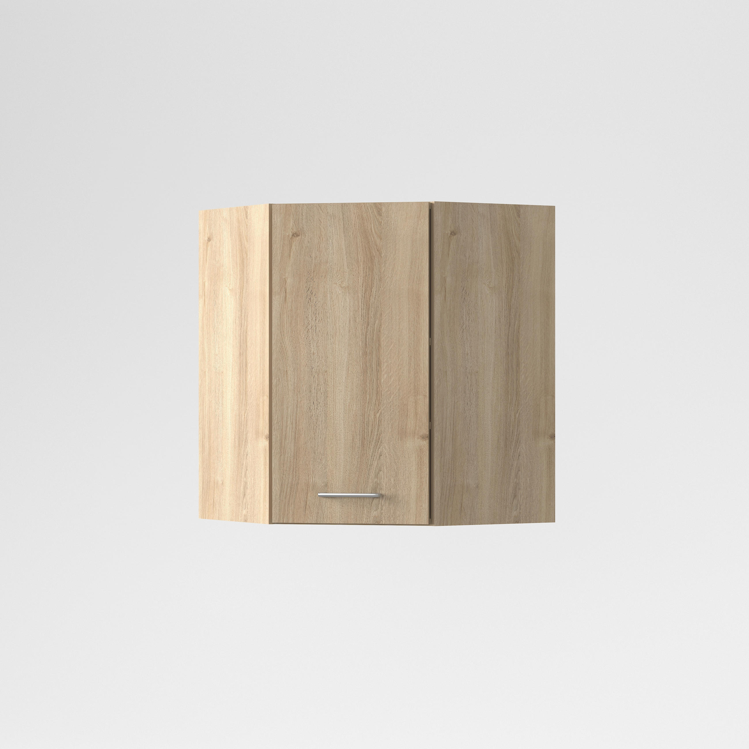 SAROK FALISZEKRÉNY - tölgyfa színű, Basics, fa/fém (60x60/72/33cm) - Carryhome