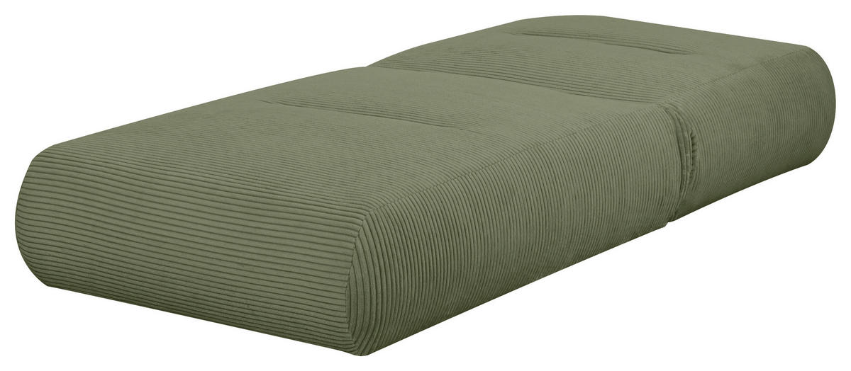 SCHLAFSESSEL in Cord Olivgrün  - vert olive, Design, textile (81/88/160cm) - Livetastic