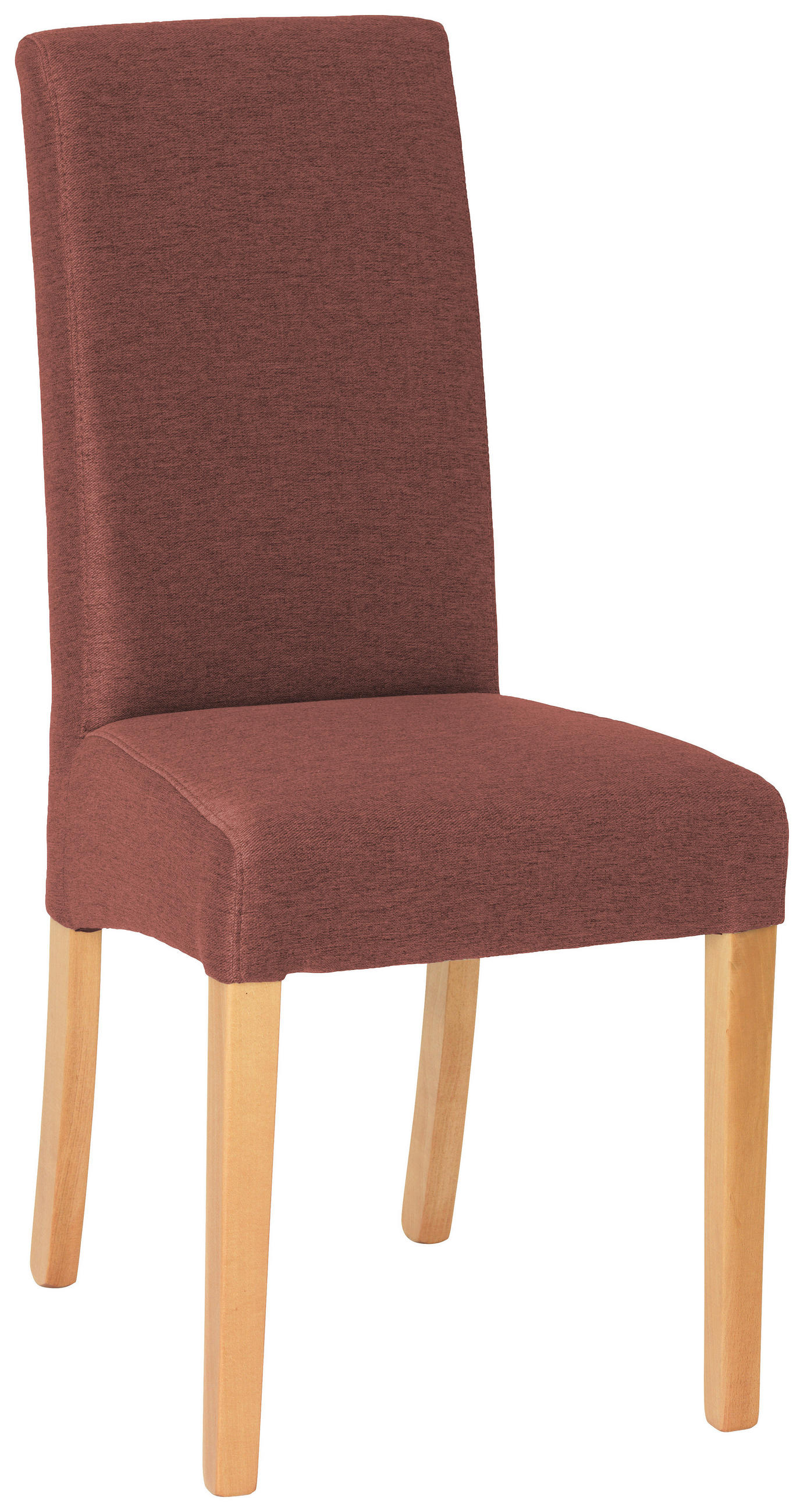 SZÉK fa, textil barna, rózsaszín, bükkszínű  - barna/bükkszínű, Konventionell, textil/fa (42/95/57cm) - Carryhome