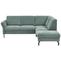 ECKSOFA Blau Chenille  - Blau/Schwarz, KONVENTIONELL, Textil/Metall (241/190cm) - Beldomo Comfort