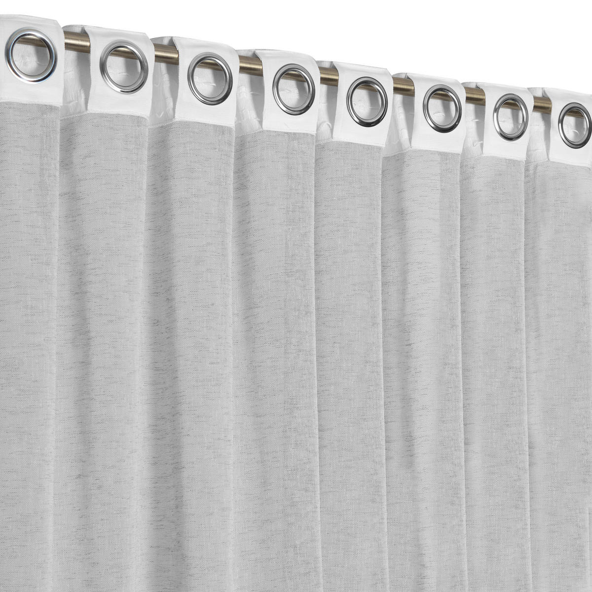 FERTIGVORHANG transparent  - Grau, Basics, Textil (140/240cm)