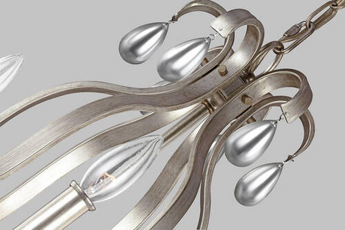 LESTENEC  Elstead Dewitt  77.5/102.9 cm          E14 - srebrne barve, Konvencionalno, kovina (77.5/102.9cm) - Elstead Lighting