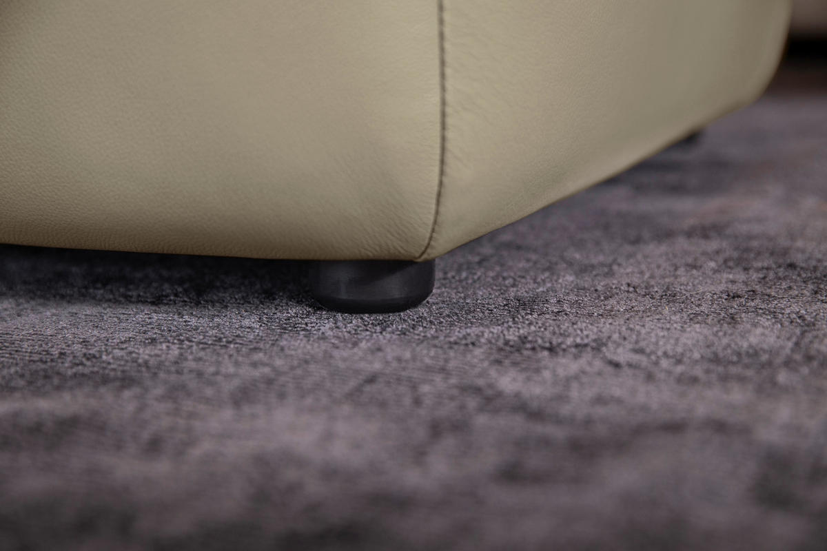 ECKSOFA in Echtleder Braun, Grau  - Schwarz/Braun, Modern, Leder/Kunststoff (300/164cm) - W.Schillig