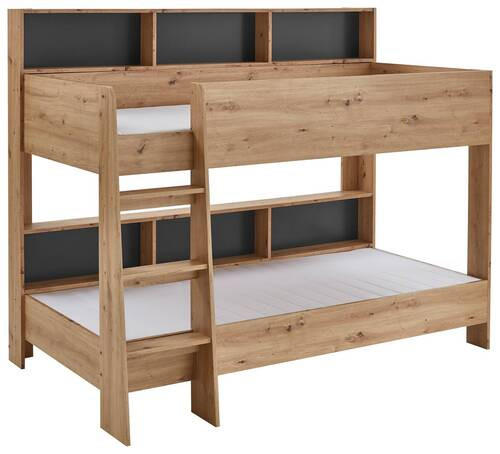 Etagenbett Sway Eiche Artisan - Eiche Artisan, KONVENTIONELL, Holzwerkstoff (90/200cm) - Boxxx