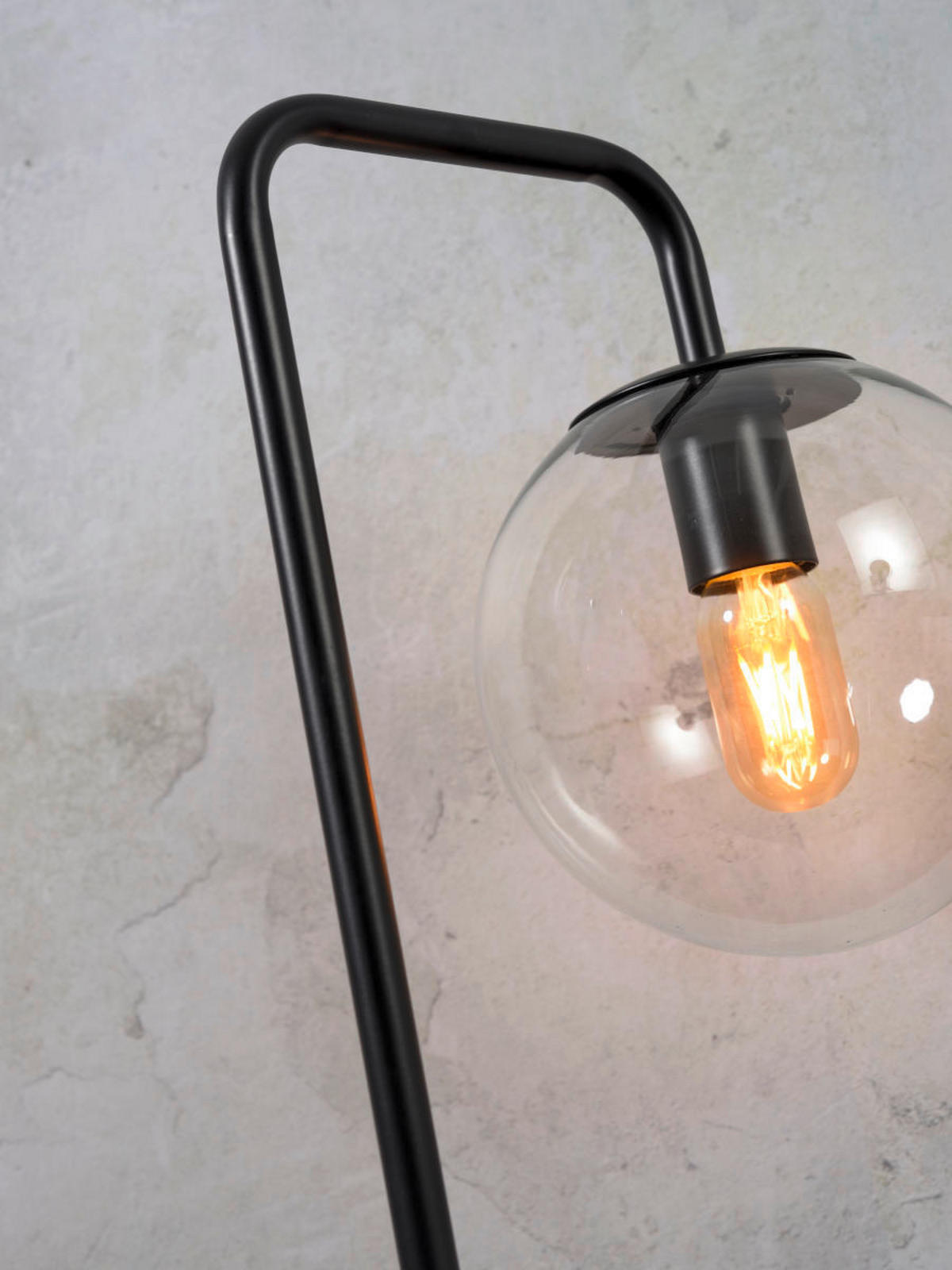 BORDSLAMPA it's about RoMi  32/20/53 cm   - svart/transparent, Trend, glas (32/20/53cm) - It's about Romi
