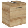 WASCHBECKENUNTERSCHRANK 45/49,8/38,3 cm  - Chromfarben/Hellbraun, KONVENTIONELL, Holzwerkstoff/Metall (45/49,8/38,3cm) - Sadena