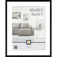 RÁM NA OBRAZY, 1 foto 40 cm x 50 cm - černá, Basics, plast (42/52/2,5cm)