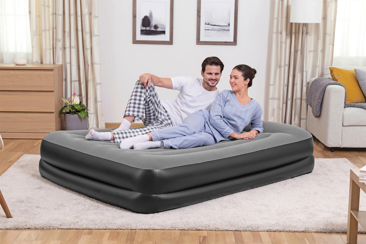 LUFTBETT TRITECH AIR 67403 Grau, Schwarz  - Schwarz/Grau, KONVENTIONELL, Kunststoff (203/152/46cm) - Bestway