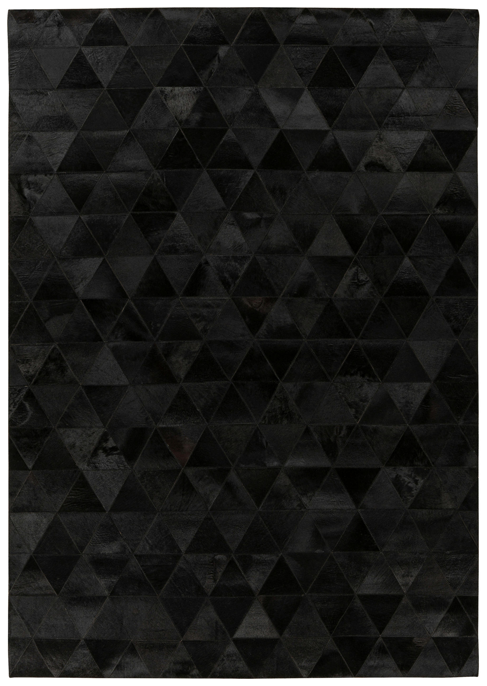 KOŽENÝ KOBEREC, 120/170 cm, černá - černá, Konvenční, textil/kůže (120/170cm)