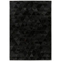 KOŽENÝ KOBEREC, 120/170 cm, černá - černá, Konvenční, textil/kůže (120/170cm)