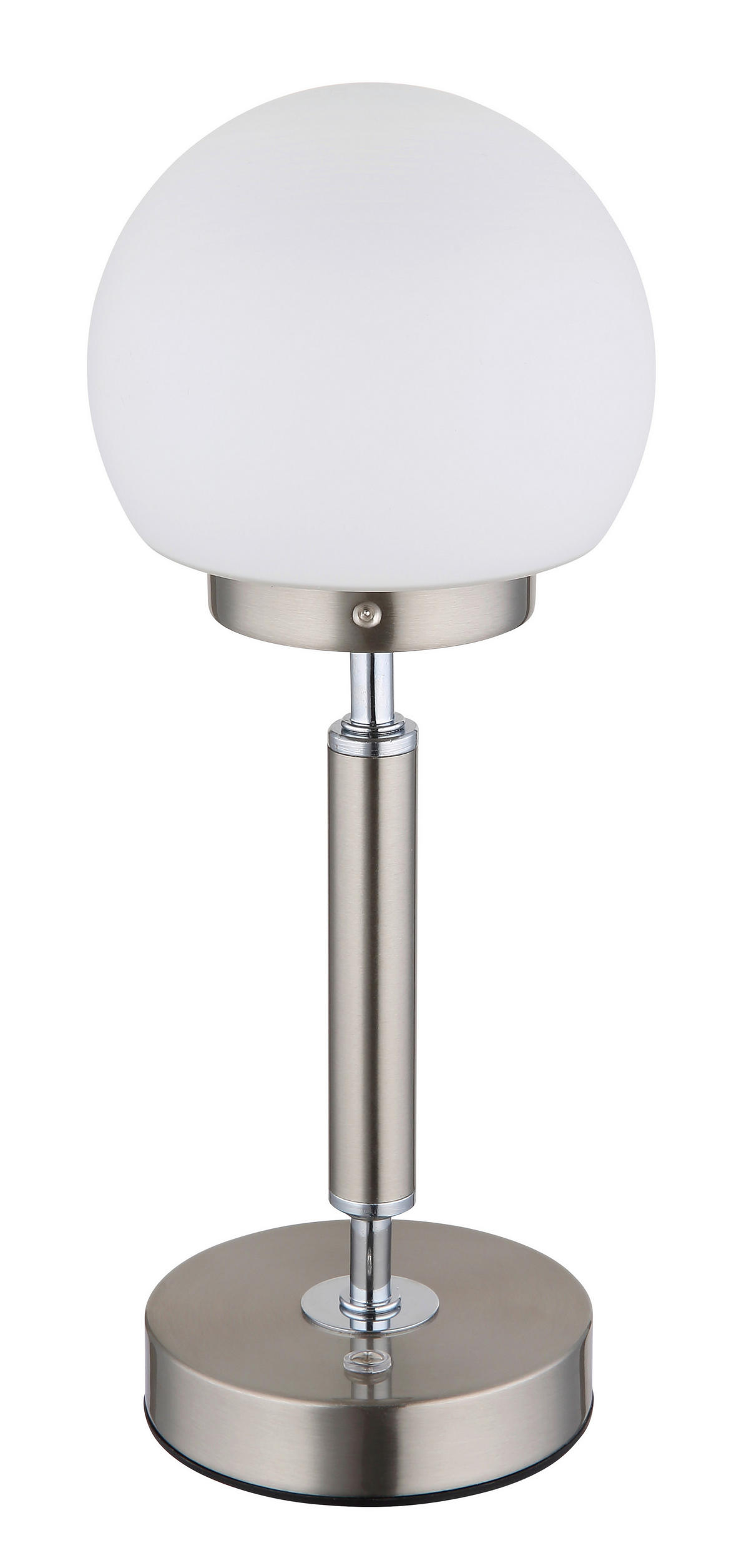 STOLNÍ LED LAMPA, dotykový stmívač, 11,5/28,5 cm  - bílá/opál, Basics, kov/plast (11,5/28,5cm) - Globo