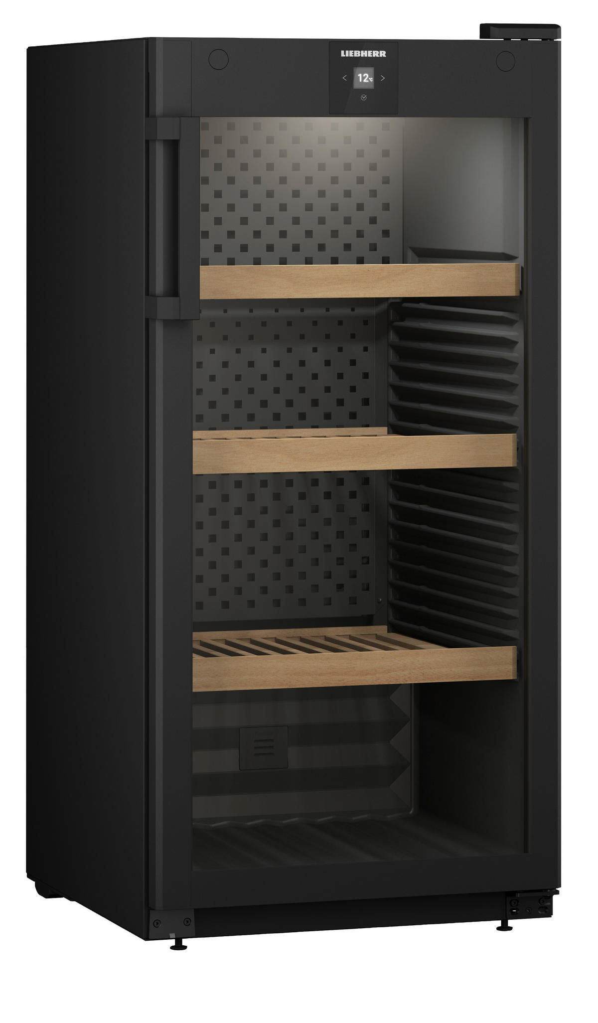 WEINKÜHLSCHRANK WPbl 4201  - Schwarz, Basics, Glas/Metall (59,7/128,4/76,3cm) - Liebherr