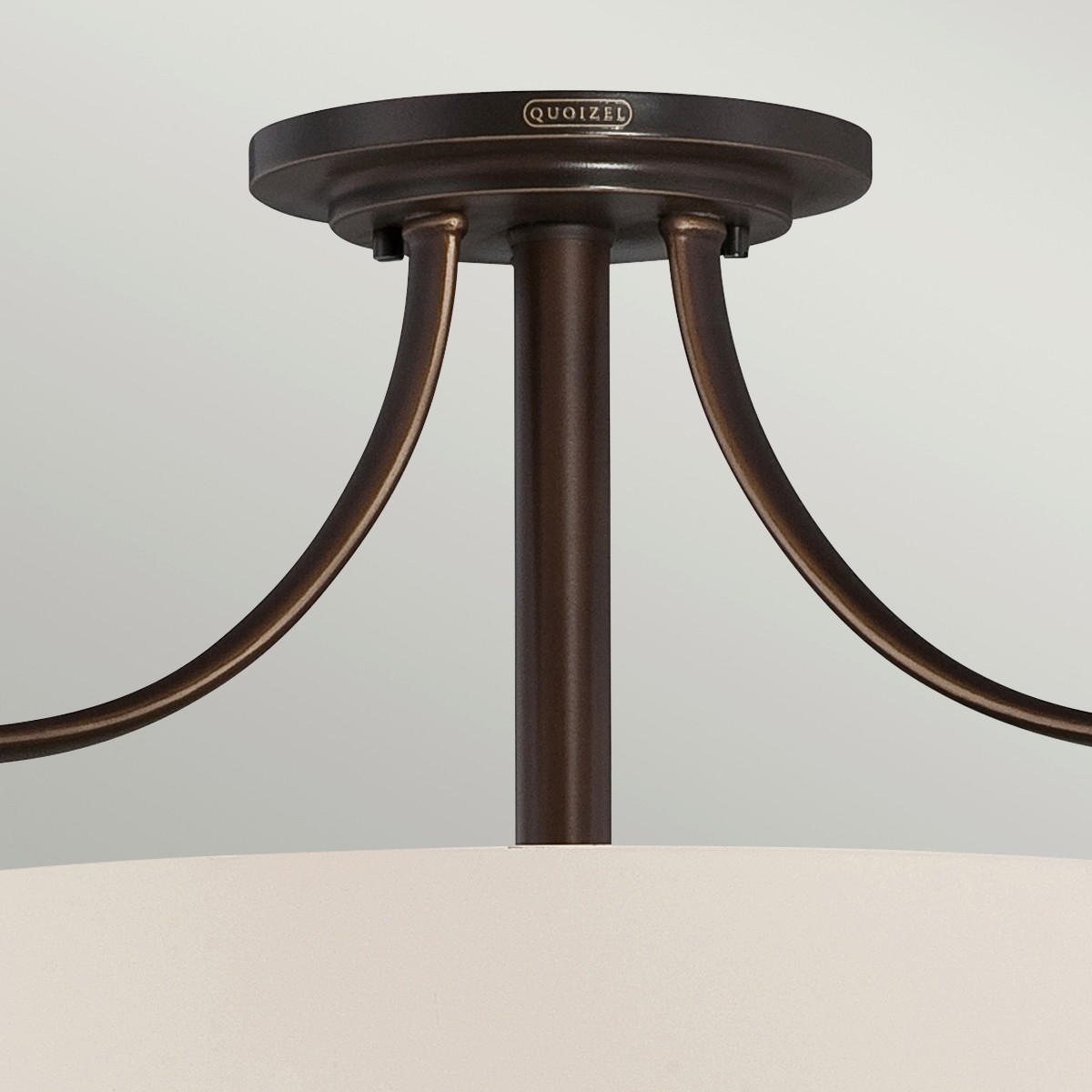 DECKENLEUCHTE  45.7/30.5 cm    - Dunkelbraun/Bronzefarben, Natur, Glas/Metall (45.7/30.5cm) - Elstead Lighting