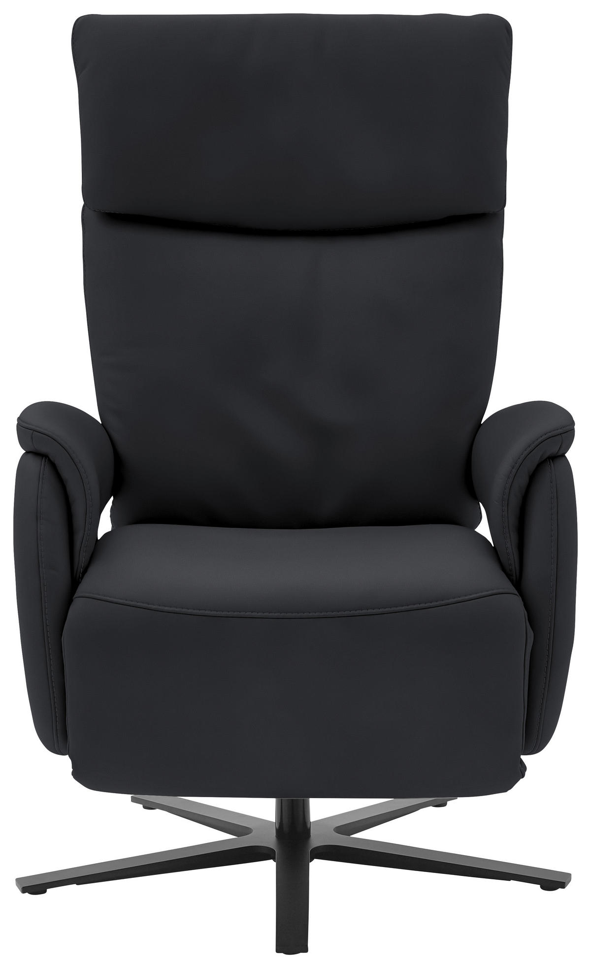 RELAXSESSEL in Leder Anthrazit  - Anthrazit/Schwarz, Design, Leder/Metall (70/117/85cm) - Dieter Knoll
