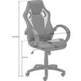 GAMINGSTUHL  in Lederlook, Netzbespannung Grün, Schwarz  - Schwarz/Grün, Design, Kunststoff/Textil (61,5/111-121/66cm) - Carryhome
