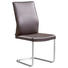 SCHWINGSTUHL in Metall, Leder Edelstahlfarben, Dunkelbraun - Edelstahlfarben/Dunkelbraun, Design, Leder/Metall (46/99/58,5cm) - Novel SCHWINGSTUHL in Metall, Leder Edelstahlfarben, Dunkelbraun - Edelstahlfarben/Dunkelbraun, Design, Leder/Metall (46/99/58,5cm) - Novel