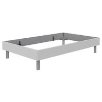 POSTELJA 90 cm   x 200 cm  , leseni material bela  - bela/barve aluminija, Basics, kovina/leseni material (90/38/210cm) - Carryhome