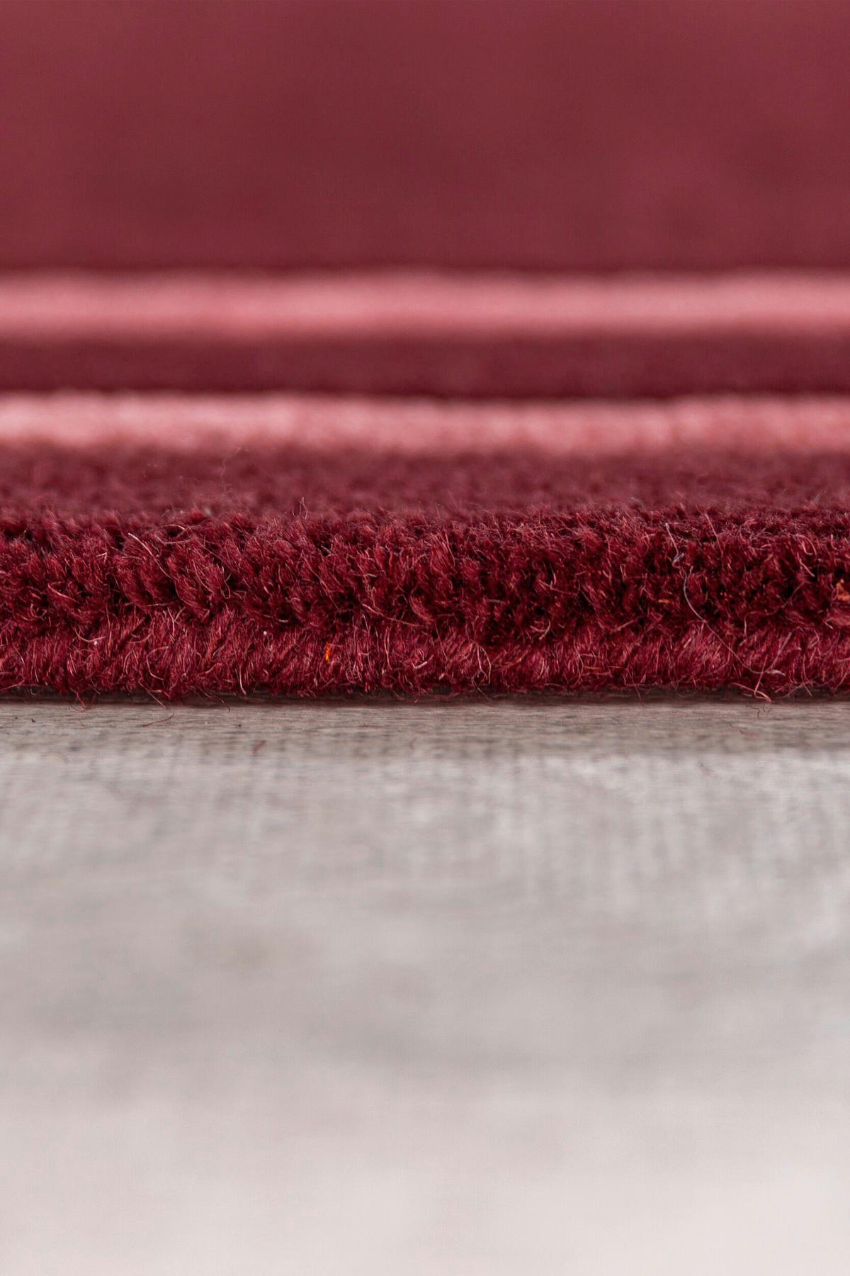 WOLLTEPPICH 120/170 cm Dunkelrot  - Dunkelrot, MODERN, Textil (120/170cm) - Xora