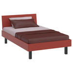 BETT 120/200 cm,  in Koralle,  - Koralle/Schwarz, Design, Metall (120/200cm) - Xora