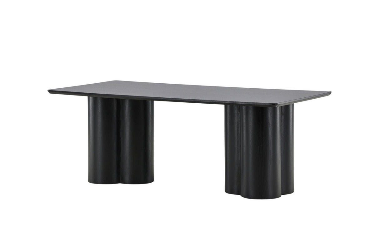 COUCHTISCH Pappel 120/60/45 cm rechteckig Schwarz  - Schwarz, MODERN, Holz (120/60/45cm) - Livetastic