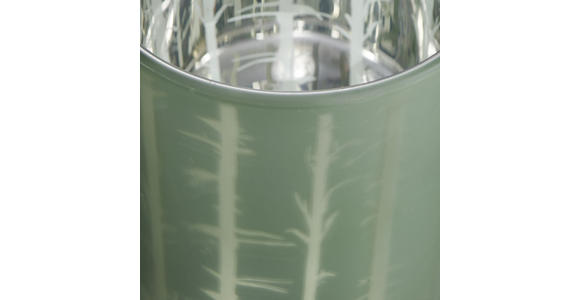 Teelichthalter Baltus D/H: ca. 10,2/12,5cm - Grau/Grün, KONVENTIONELL, Glas (10,2/12,5cm) - Ombra
